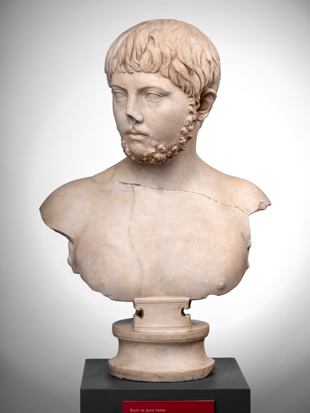 Buste de jeune homme